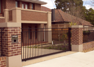 Custom Built fences 1.5m High steel driveway sliding gate