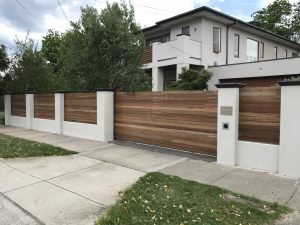Spotted gum fence