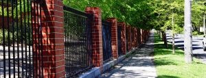 Steel School Fence designed and built by Custom Built Fences